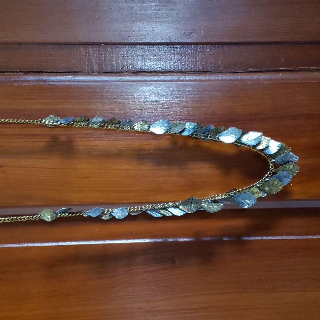 Fall Leaf Twotone Necklace Fall Leaf Twotone Necklace